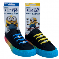 silikonowe sznurówki bez wiązania z minionkami